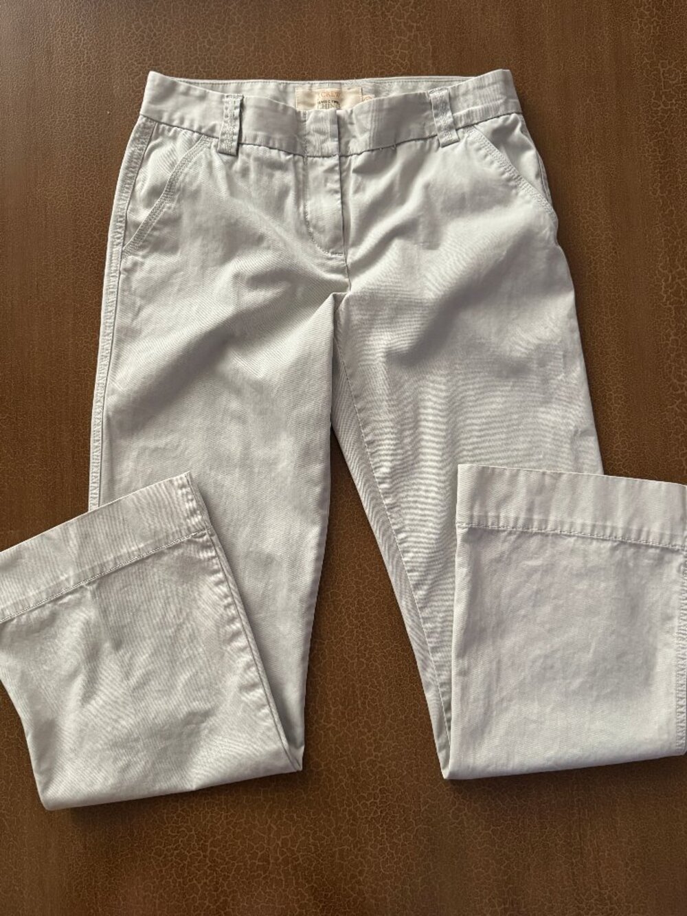 J Crew Chino Khaki Dress Pants Pants Wide Leg - Favorite Fit Size 6R